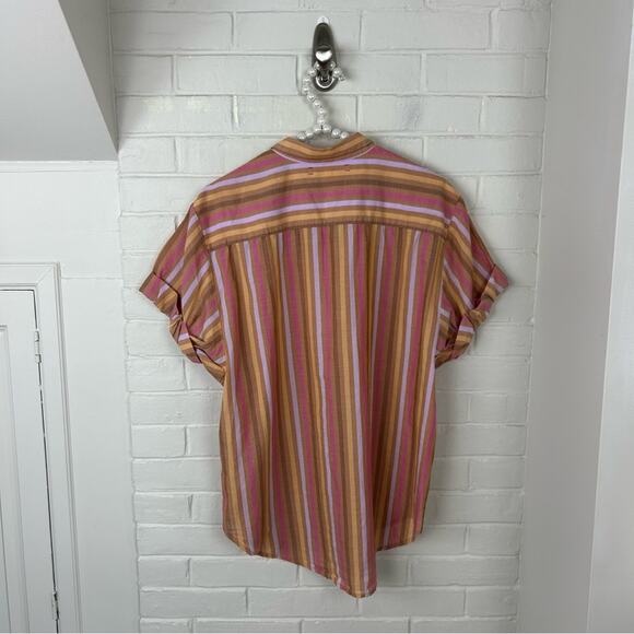 Xirena Oversized Striped Channing Button Down Shirt in Tuleries Size S - Picture 11 of 11